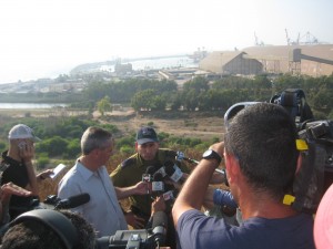 Brigadier-General Rani Ben Yehuda Waiting To Be Interviewed