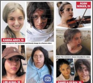 These before and after photos have been seen like this before. They were published in British newspaper "The Guardian" yesterday. The "after photos were taken by HamISIS on October 7th after the women were taken to Gaza.