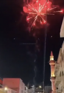 Fireworks in Amman last night celebrating the murders.